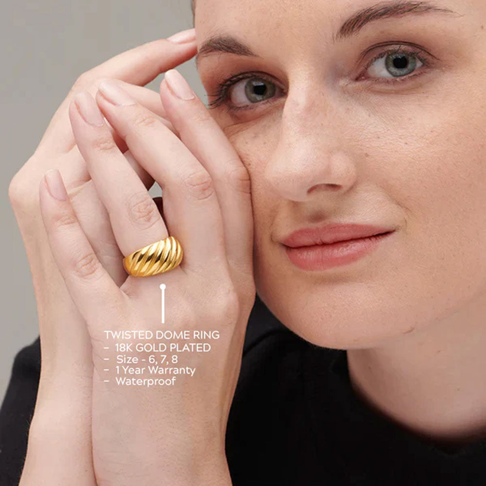 Twisted Dome Ring