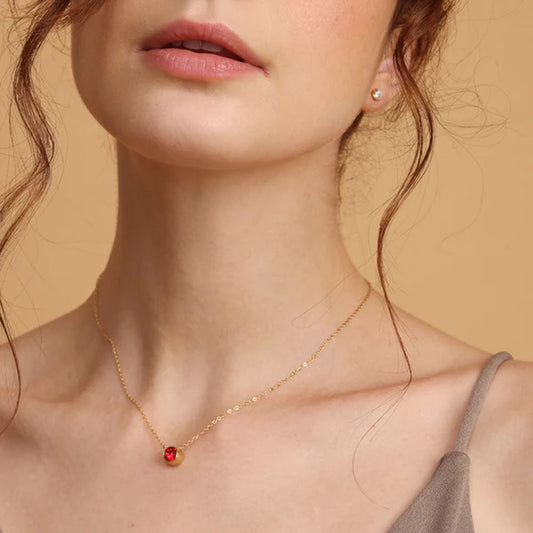 Dainty Birthstone Necklace