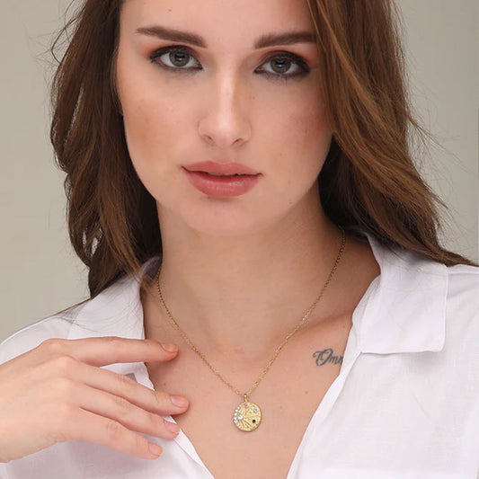 Colourful Mini Stones Round Necklace