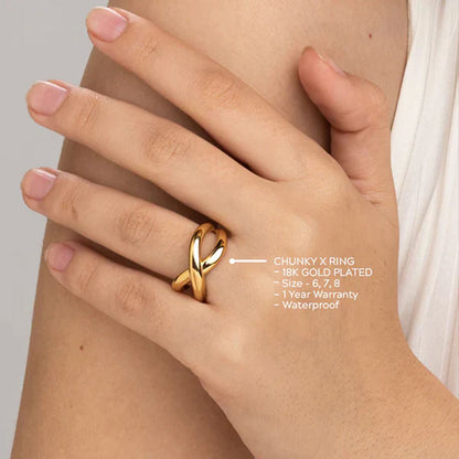 Chunky X Ring