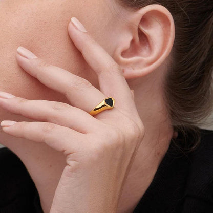 Black Heart Ring
