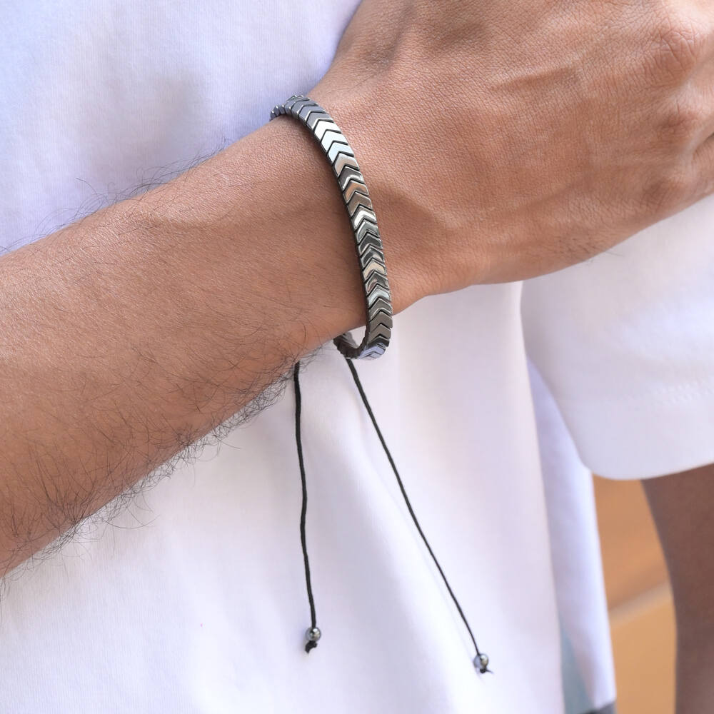 Onyx Arrow Bracelet