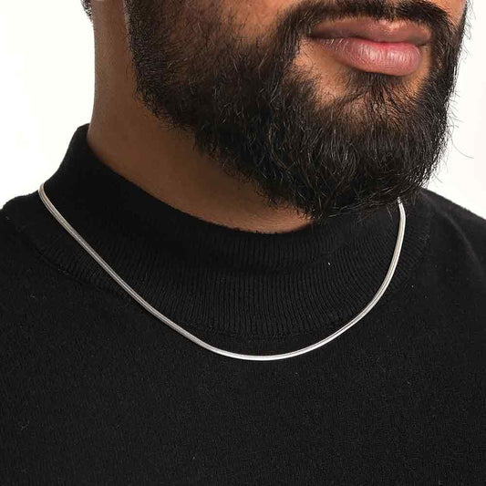 Snake Chain | Rhodium Plated | 4 MM