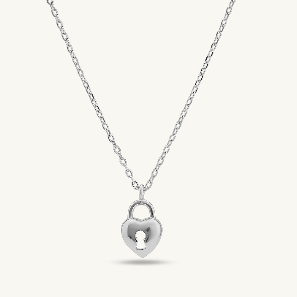 Love Lock Necklace- 925 Silver