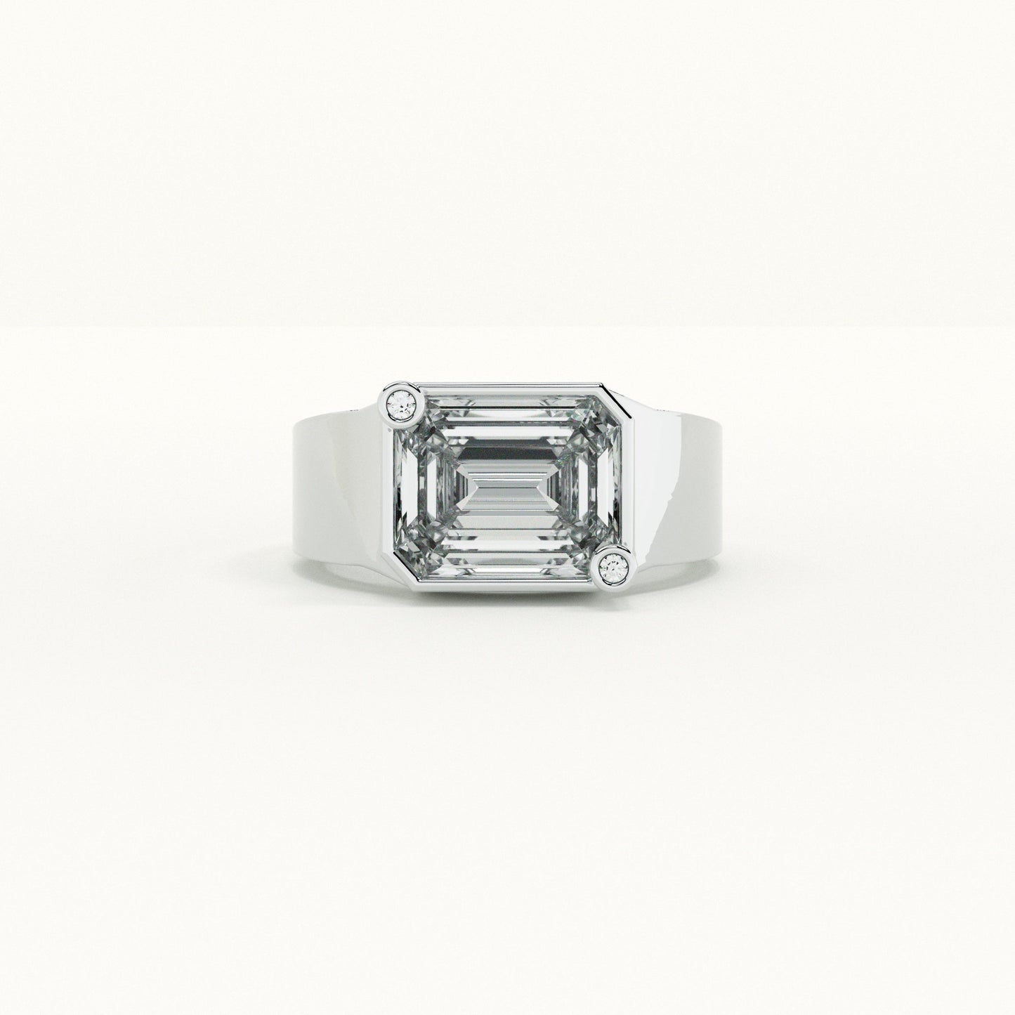 Dual Stone Set Stratum 925 Silver Men's Ring