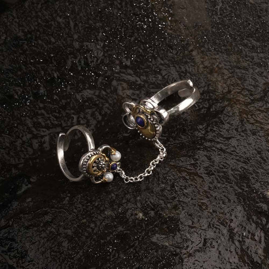 Classy Multi Style Double Finger Ring