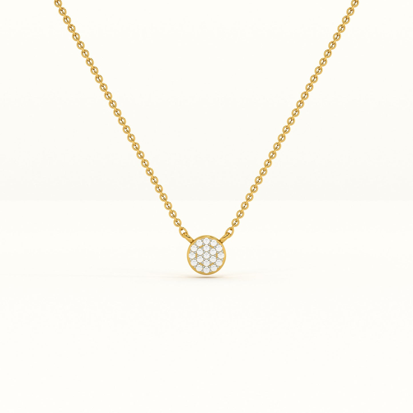 Celeste Cluster  Lab Grown Diamond + Gold Vermeil Necklace