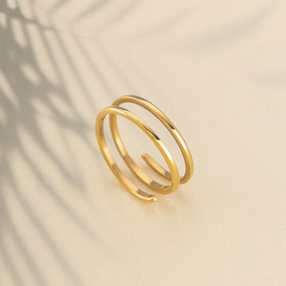 Small Swirl Spiral Ring
